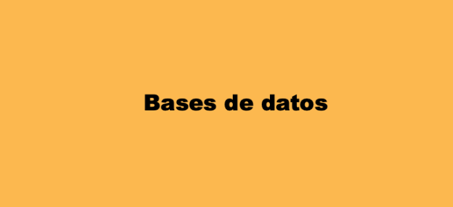 Imagen con texto "Glosario Bases de Datos"